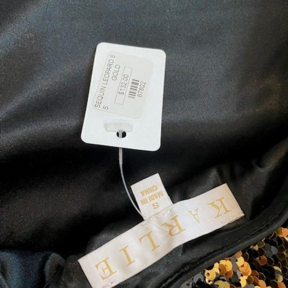 KARLIE leopard sequin Mini Dress - Picture 9 of 9